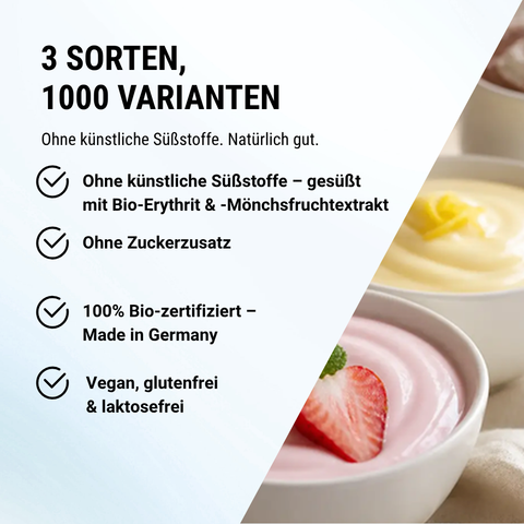 Bio Flavour Powder Trio – 3 Sorten ohne künstliche Süßstoffe