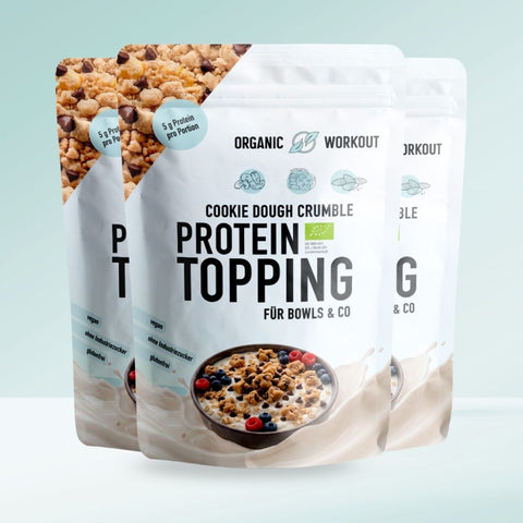Cookie Dough Protein Crumble – bio, vegan mit Bio-Erythrit und Bio Erbsenprotein