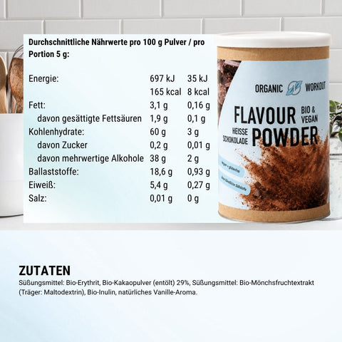 Bio Heiße Schokolade Flavour Powder - 150 g