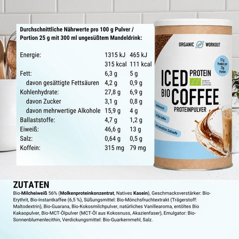 Bio Iced Coffee Protein Pulver - 300 g