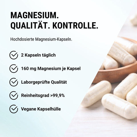 Magnesium Bisglycinat Kapseln mit B6 (120 Kapseln)