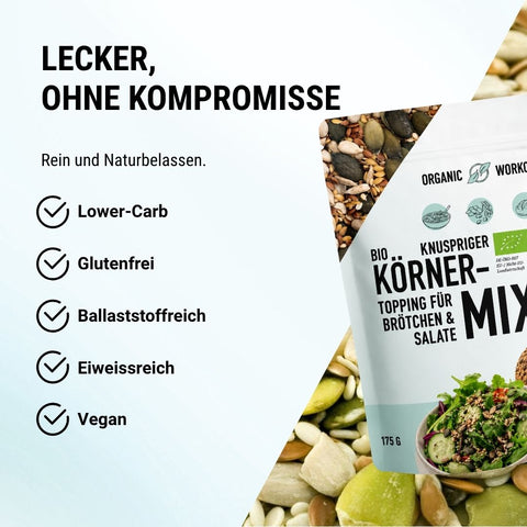 Bio Körner-Mix – ballaststoffreich, knusprig & vegan