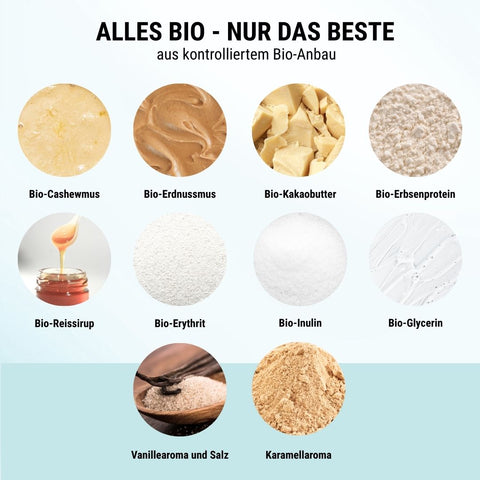 3er Big Pack Salted Caramel NomNoms (Protein-Bites) – bio, vegan mit Bio-Erythrit und Bio Erbsenprotein