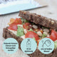 Vegane Bio Backmischung mit Gemüse, die proteinreiche, lower-carb* Brot-Alternative