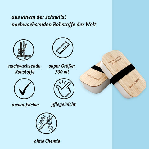 Brotdose - Lunch-Box aus Bambus
