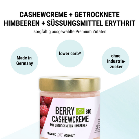 Streng limitierte Edition! 1 kg Bio Himbeer-Cashew-Creme